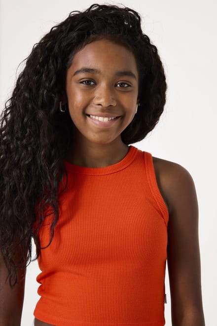 GARCIA Meisjes Top Oranje Sleeveless