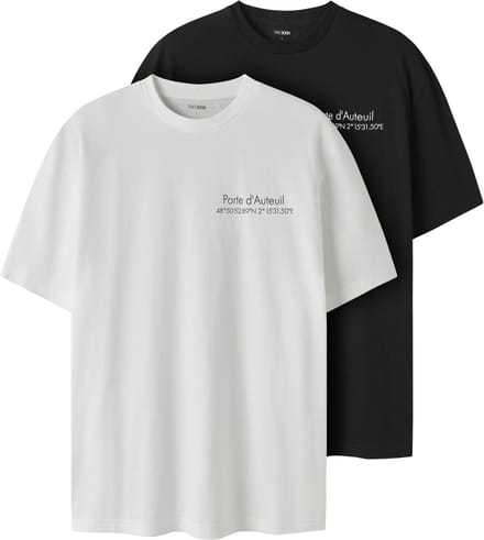 NAME IT - TAMJOX 2P SS RLX LOGO TEE NOOS - Heren - Overhemden