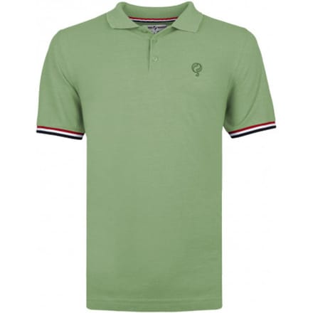 Q1905 Polo shirt bloemendaal grijsgroen