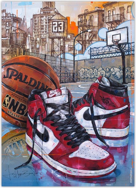 Sneaker poster basketball Chicago 50x70 cm