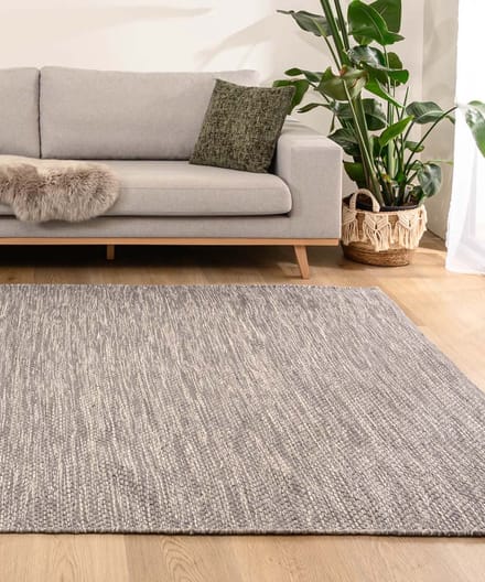 Wollen vloerkleed - Odda grijs 200x300