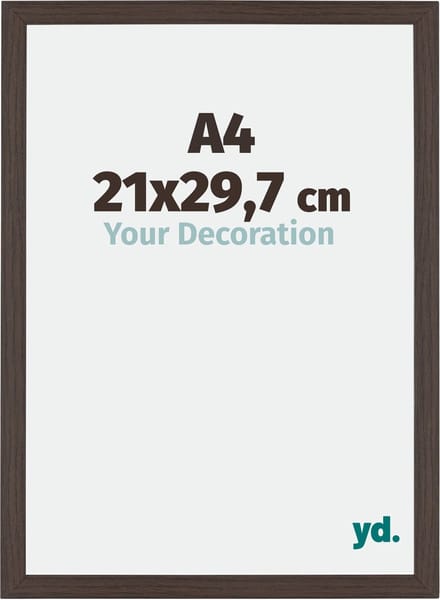 Your Decoration - Fotolijst A4 21x 29,7 cm - MDF - Eiken Donker - Mura