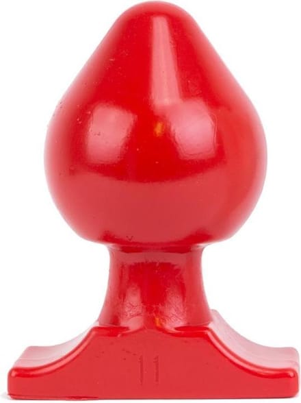 All Red Buttplug 19 x 11 cm - rood