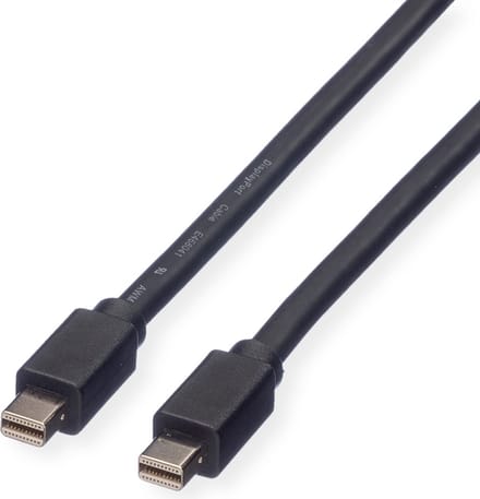 ROLINE DisplayPort kabel, Mini DP M - Mini DP M, zwart, 2 m