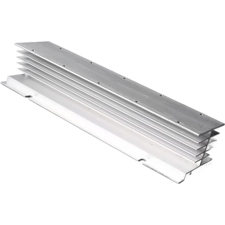 Enkelfasige SSR Koellichaam Hoge Efficiëntie Solid State Relais Koelbasis Aluminium Warmteafvoer Basis white