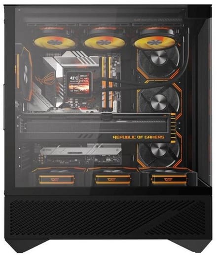 Darkflash DY460 Computer Case with 4 ARGB Fans - Case - Zwart