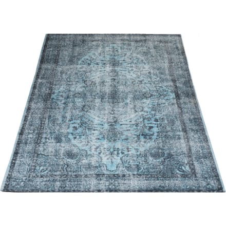 Vloerkleed Mila Blue 160 x 230 cm - Laagpolig Synthetisch Vloerkleed – Vintage / Oosters Design