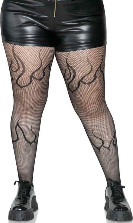 Leg Avenue - Flame Net Panty - Zwart