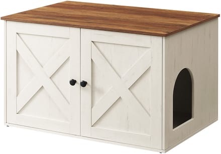 Kattenhuis – Met uitneembare tussenwand – 80×53×50 cm – Wit