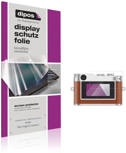 dipos – 4x Beschermfolie geschikt voor Rollei Mini Digital Camera | Krasbestendige & heldere Screenprotector Ultra-Thin