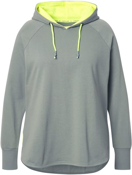 Laurasøn - Dames - Sweatshirt capuchon lange mouw - Salbei groen - Maat 48+
