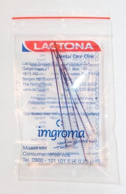 Lactona Interdentaal Ragers Large 8mm - Violet - 5 x 5 Stuks - Voordeelpakket