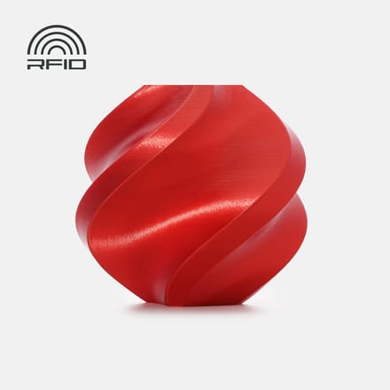 Bambu Lab PLA+ Silk Candy Red 1kg – 1.75mm – Filament mét Spoel (Zijdeglans Rood)
