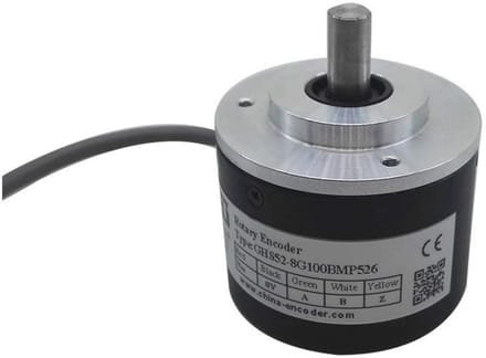 Buitenste Optische Encoder 52mm 8mm Effen As 500ppr Incrementele Encoder met PNP Push Pull Uitgangssignaal