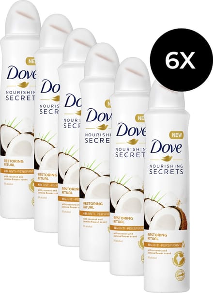 Dove Nourishing Secrets Restorinf Ritual Deodorant Spray - 6 x 250 ml