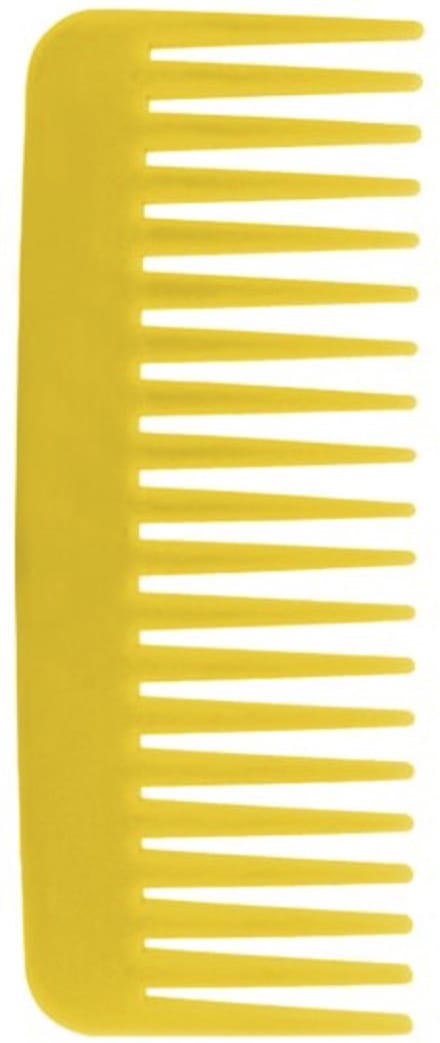 Cabantis Brede Kam 20 Tanden - Styling Tool - Wide Tooth Comb - Kapper Kam - Haar Accessoire - Geel