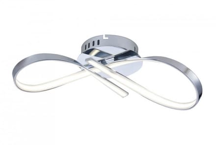 Kosilum - Infinity - Plafondlamp - Zilver/Chroom - Metaal en PVC