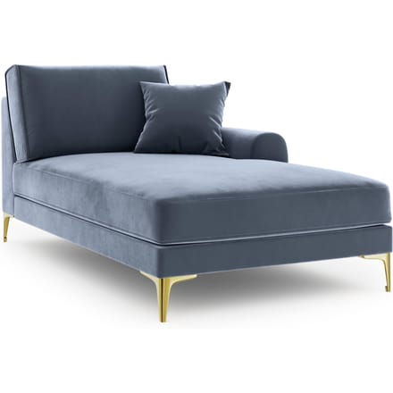 Chaise longue Madara rechts velvet | Mazzini Sofas