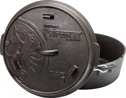 Petromax Dutch Oven FT6, plat, zwart