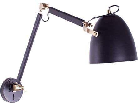 Wandlamp | 15 cm | Cupra | E27 | zwart | metaal | moderne design verlichting