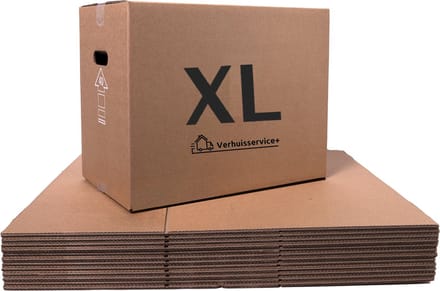 Verhuisdozen XL - 5 stuks - 106 Liter - Extra stevige Verhuisdoos - Dubbel golf karton