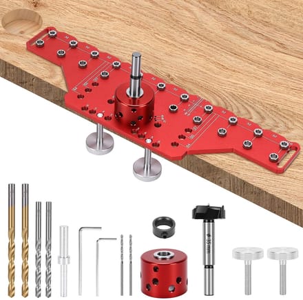 Byshayne - 2-in-1 Scharnier Punch Positioner met Geleidebussen
