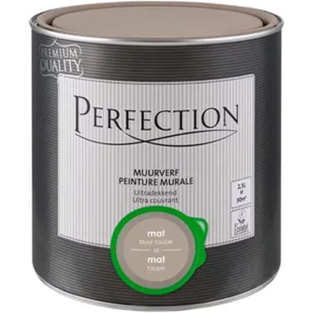 Perfection Ultradekkend Muurverf - Mat - Taupe - 2,5l