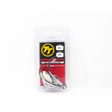 Tête plombée Tackle Tactics TT Chinlockz SpinZ NC 1/4 oz 3/0 2/paquet (7509)