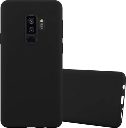Flexibele achterkant Silicone hoesje zwart Geschikt voor: Samsung Galaxy S9 Plus