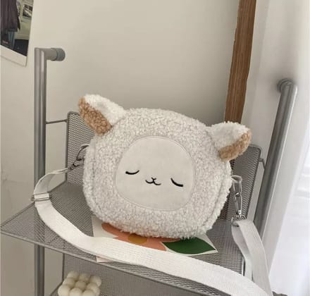 IL BAMBINI - Off-white schaap pluche tasje - Meisje kind (vanaf 6 jaar)