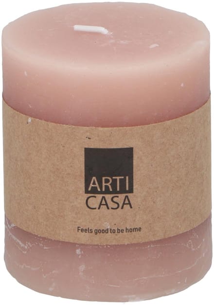 Kaars roze Ø7xh8cm