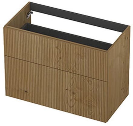 INK - Onderkast 2L A-sym Fin. Gefr. Tbv Greep - 900x450x650 Mm - Natur