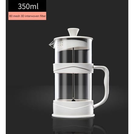 Handpers Koffiemachine Thuis Brouwen Koffiepers Theefilter Koffiemachine Handpot multifunctionele Filter white