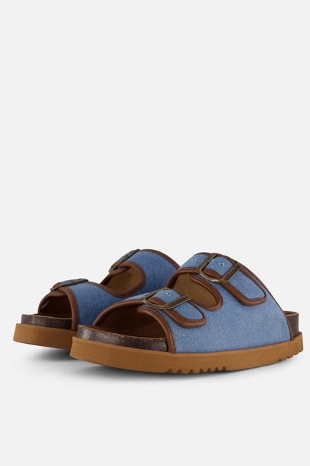 Scholl Juliette Slippers blauw Synthetisch - Maat 38