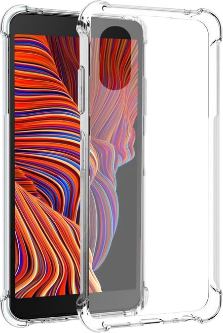 Samsung Galaxy Xcover 5 hoesje transparant siliconen backcover shockproof