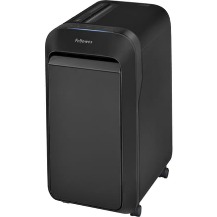 Papiervernietiger Fellowes® Powershred LX 220, deeltjesversnipperaar 4 x 12 mm, P-4, 30 l, snijcapaciteit 20 vel, met rollen, zwart