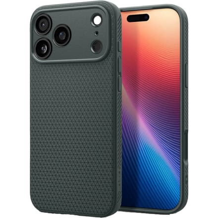 Spigen Liquid Air Hoesje Geschikt voor Apple iPhone 17 Pro - Back Cover Flexibel TPU Groen