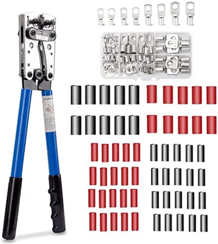 Krimptang voor diverse kabelsecties 0,6-50 mm²