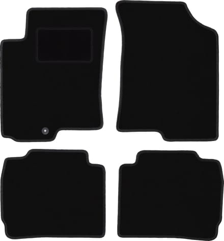 Zwarte veloursmatten voor: Hyundai Accent MC hatchback, sedan (2005-2011)