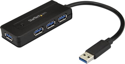 StarTech.com USB 3.0-hub met 4 poorten en oplaadpoort USB hub - 4 - USB 3.2 - Zwart