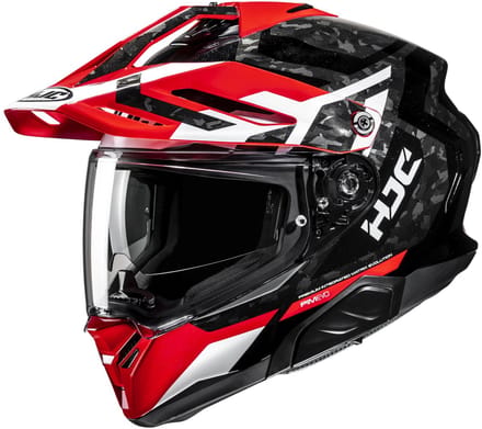 HJC RPHA 60 Dakar Zwart Wit Rood Adventure Motorhelm - Helm
