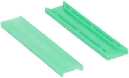 Wovar Glasblokjes 22 mm breed | 5 mm dik Groen | Per 100 stuks