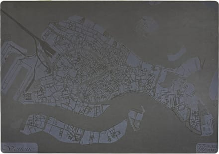 Place Maps Placemat Stadskaart Gent - Kunstleer - Cacaobruin - 1 Stuk