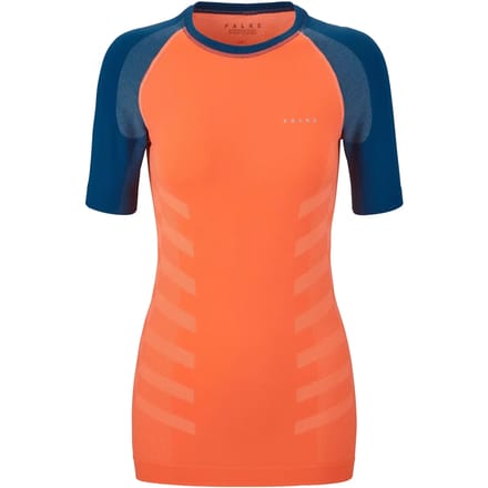 FALKE Warm Shortsleeved Shirt sneldrogend functioneel functioneel shirt met korte mouwen dames oranje - maat S