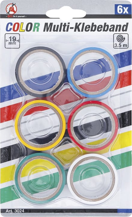 BGS Isolatietape 19 mm x 3,5 meter 6 rollen
