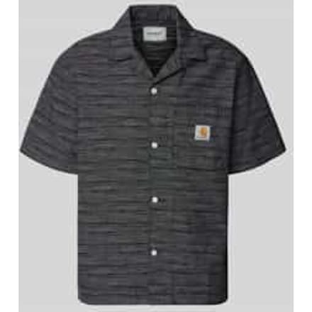 Carhartt Wip s/s gellar shirt - gellar stripe / zwart