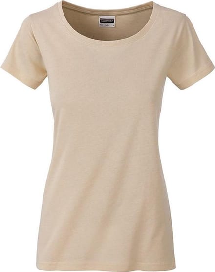 James and Nicholson Dames/dames Basic Organic Katoenen T-Shirt (Steen)