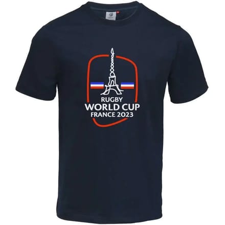 Rugby wereldbeker t-shirt Frankrijk 2023 eiffeltoren