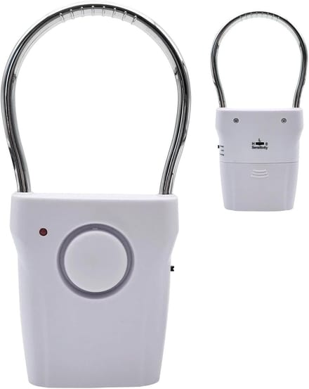 Deuralarm - Raambel Antidiefstal - Extra Beveiliging - 120dB Sirene - 3.2 x 7.7 cm - Wit
