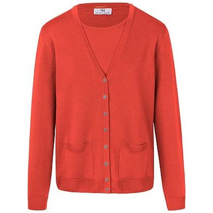 Twinset 100% scheerwol Van Peter Hahn rood